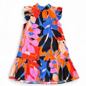 NEW Anthropologie Corey Lynn Calter Roanne Ruffle Tier Mini Dress Women’s S Pink